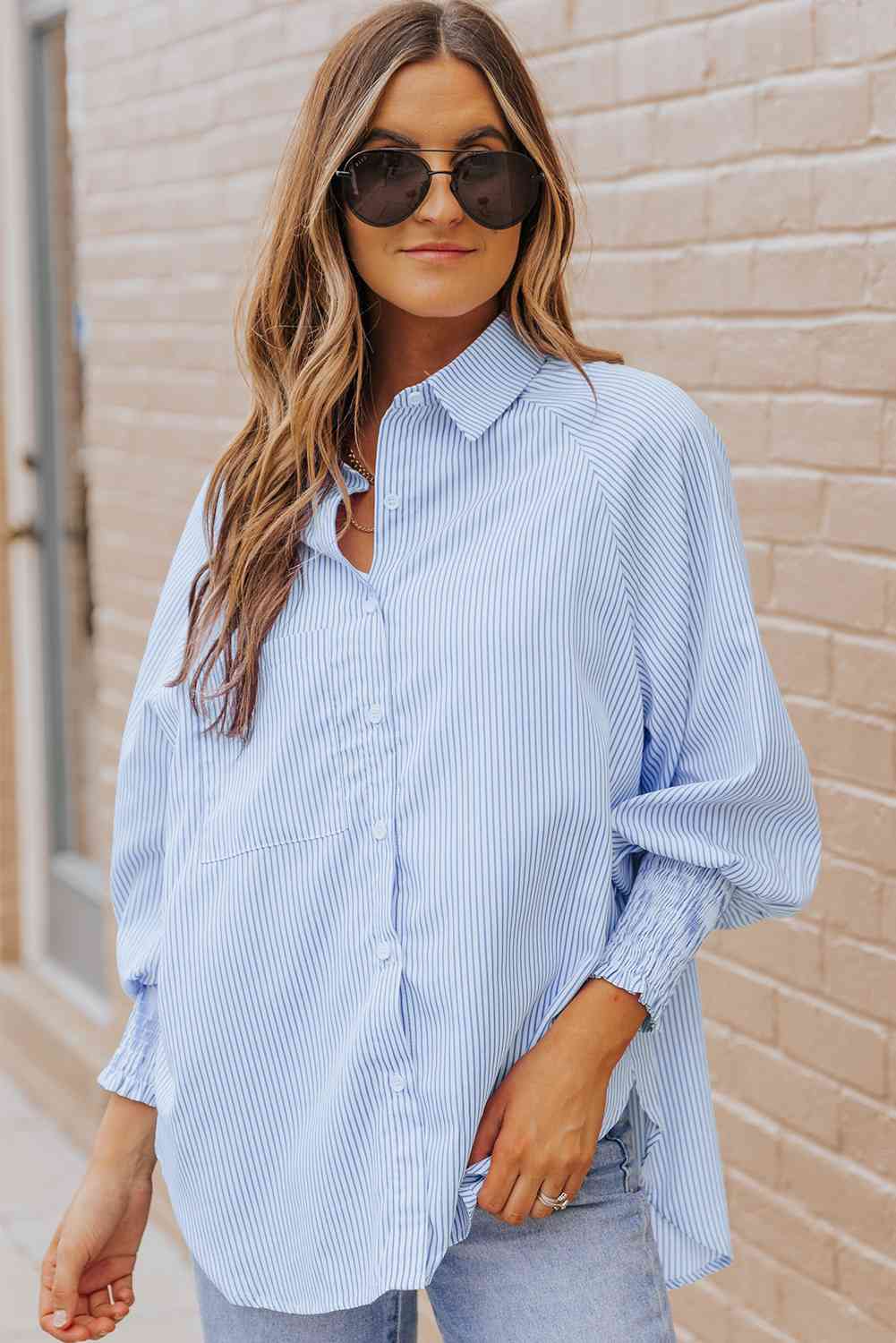 Fernanda Lantern Sleeve Shirt - LARUNVIK