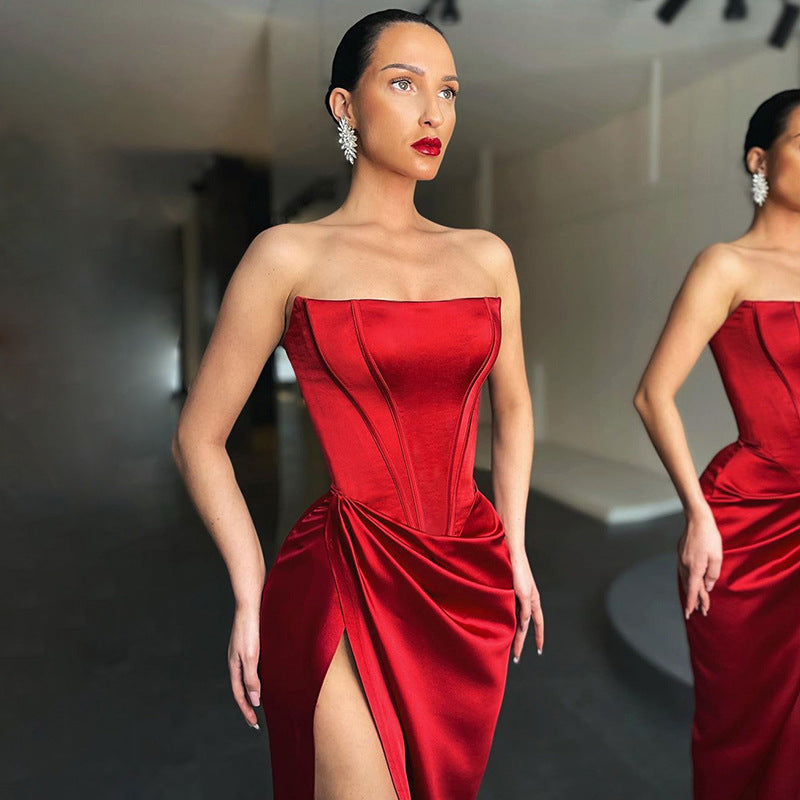 Women's Tube Top and Waist Dress Combo - LARUNVIK