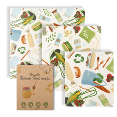 Tissu de conservation en coton et cire d'abeille