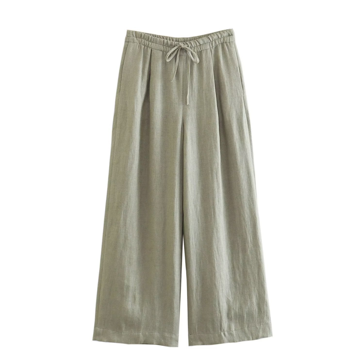 Chic Linen Leisure Set with Belt