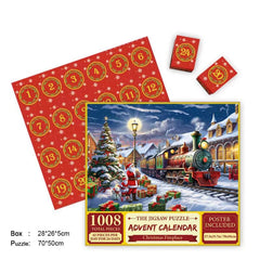 Joyeux puzzle de calendrier de l'Avent en Jigsaw