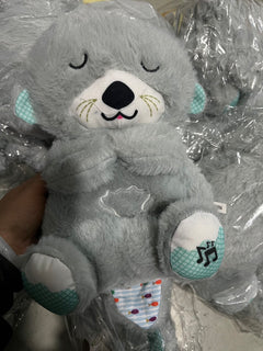 Peluche loutre Sound Machine Soothe 'n Snuggle avec lumières, sons et mouvements de respiration rythmiques pour bébé