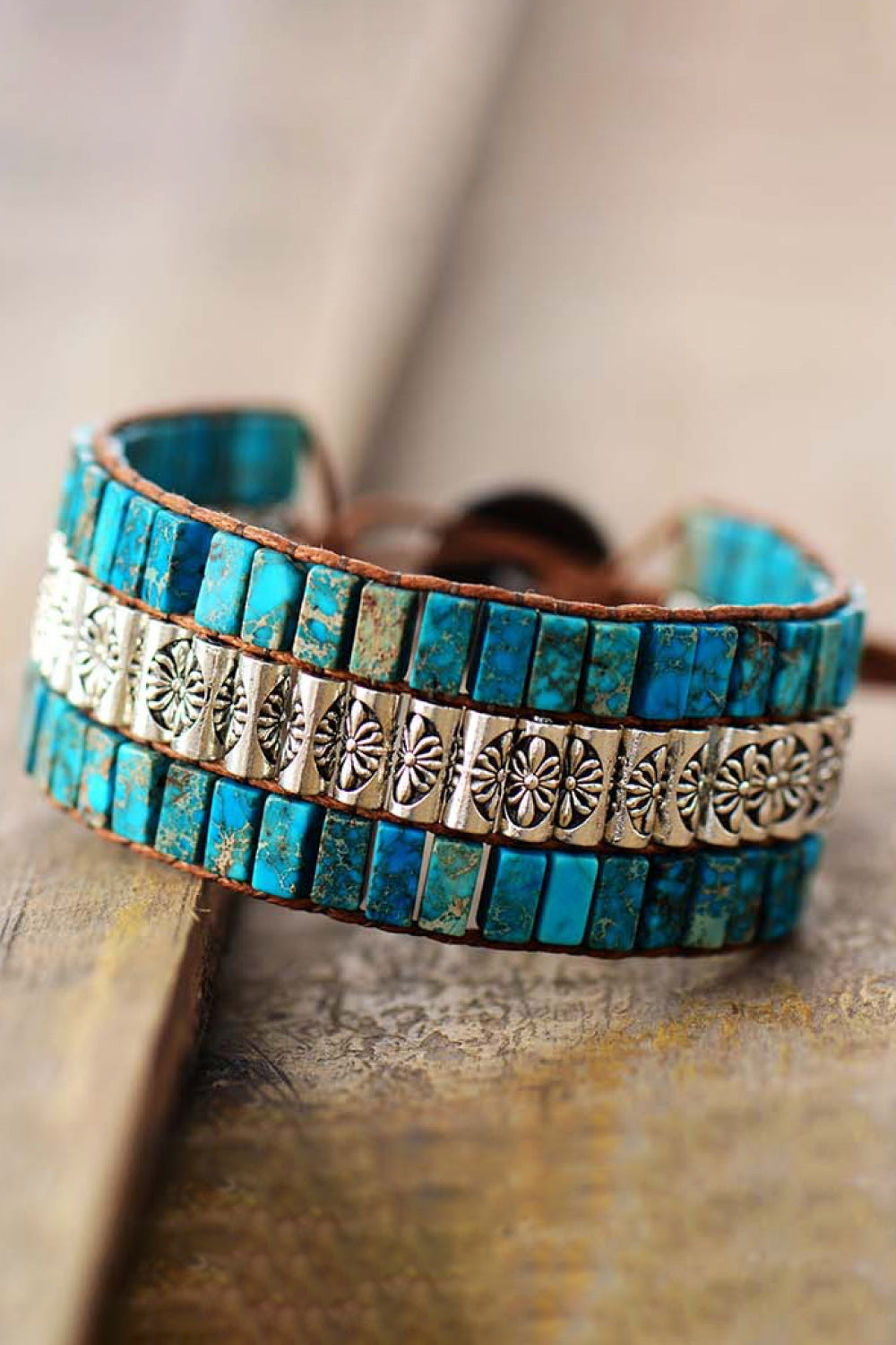 Handmade Triple Layer Natural Stone Bracelet - LARUNVIK