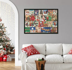 Joyeux puzzle de calendrier de l'Avent en Jigsaw