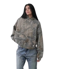 Sweat à capuche rétro camouflage urbain