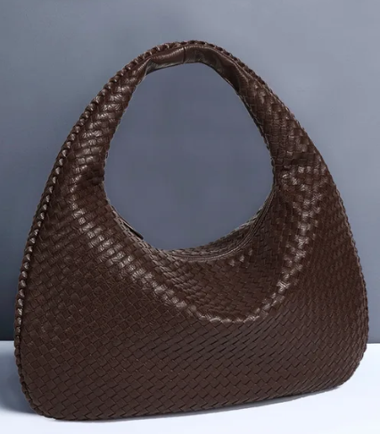 STEPHIECATHY Women's Woven Leather Hobo Handbag (One Item) - LARUNVIK