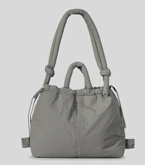 Unique Puffer Handbag and Drawstring Backpack (One Piece) - LARUNVIK