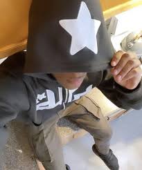 Sweats à capuche zippés imprimés étoiles