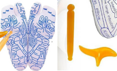 Chaussettes de réflexologie avec outil de massage (un ensemble)