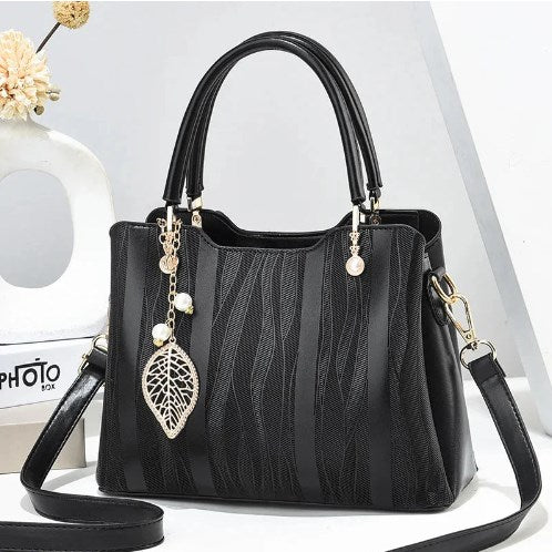 Leather Moon Bag - 2024 Stylish Simple Shoulder Bag (One Piece) - LARUNVIK
