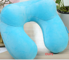 Inflatable U-Shaped Travel Pillow