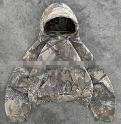 Sweat à capuche rétro camouflage urbain