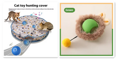 Jouet pour chat à roulement automatique PurrPlay – Balle interactive mains-libres pour chats d'intérieur