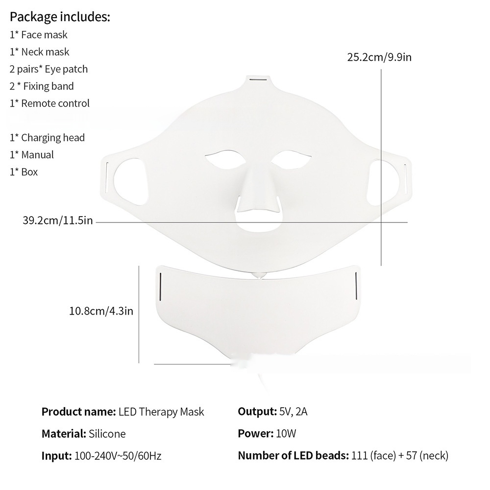 7-Color LED Silicone Face Mask – Skin Rejuvenation & Acne Treatment - LARUNVIK