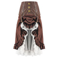 Steampunk Halloween Costume with Irregular Skirt Set - LARUNVIK