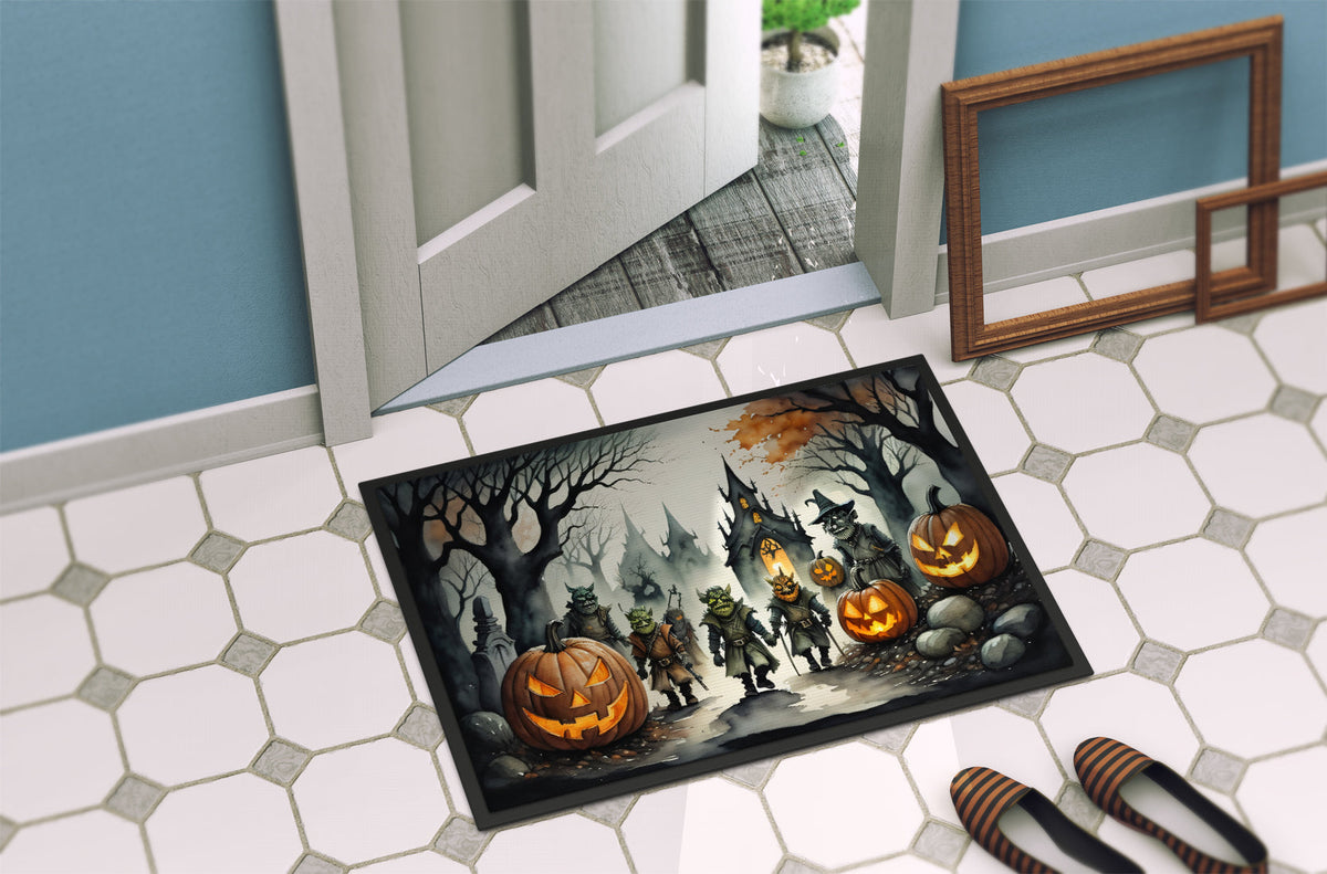 Ghoulish Gateway Halloween Mat - LARUNVIK