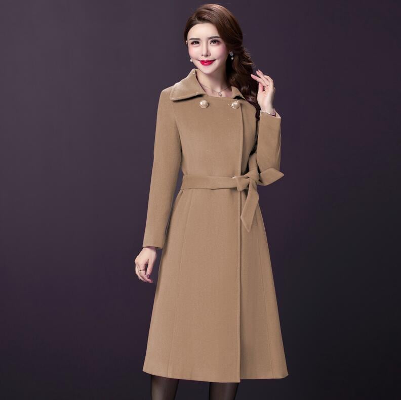 Chic Mom's Winter Woolen Coat - LARUNVIK