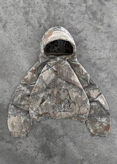 Sweat à capuche rétro camouflage urbain