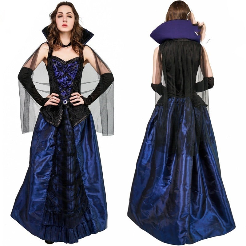 Chic Vampire Queen Halloween Costume - LARUNVIK