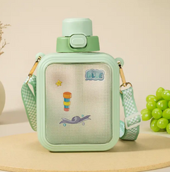Kawaii Leak-Proof Water Bottle with Straw and Strap