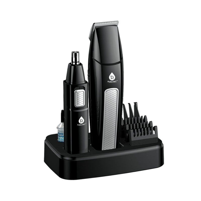 Men's 10-Piece Grooming Kit – Hair, Beard, Nose & Ear Trimmer