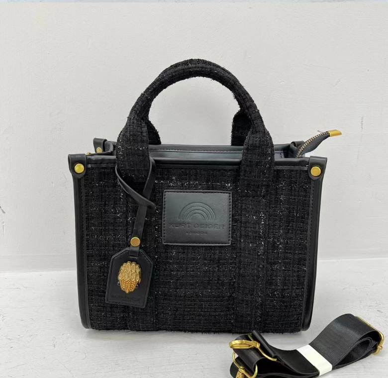 Kurt Geiger Eagle Head Woolen Tote Bag for Women - LARUNVIK