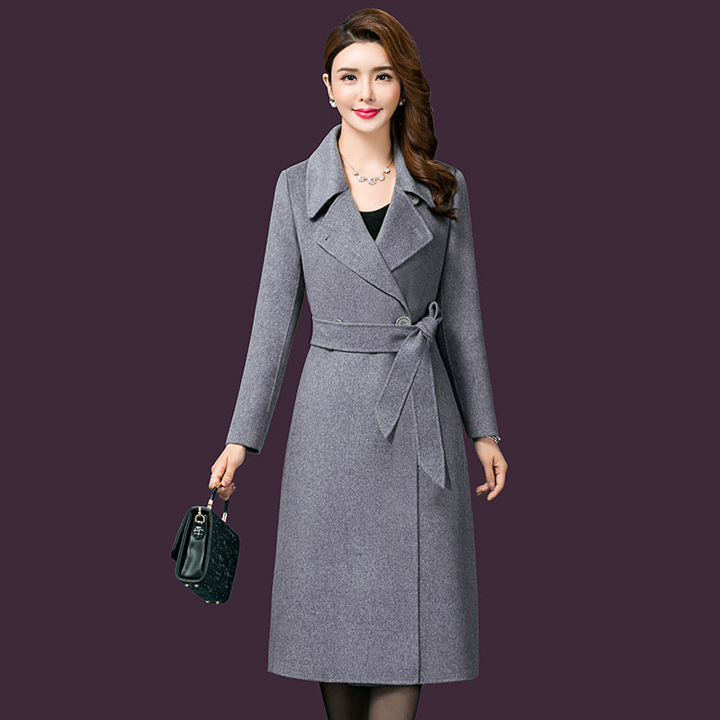 Chic Mom's Winter Woolen Coat - LARUNVIK