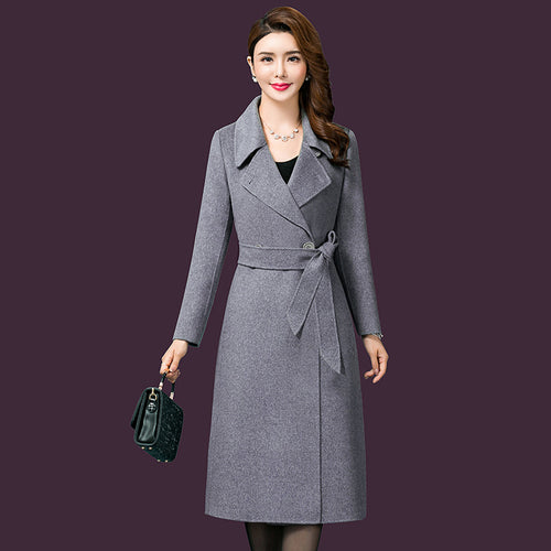 Chic Mom's Winter Woolen Coat - LARUNVIK