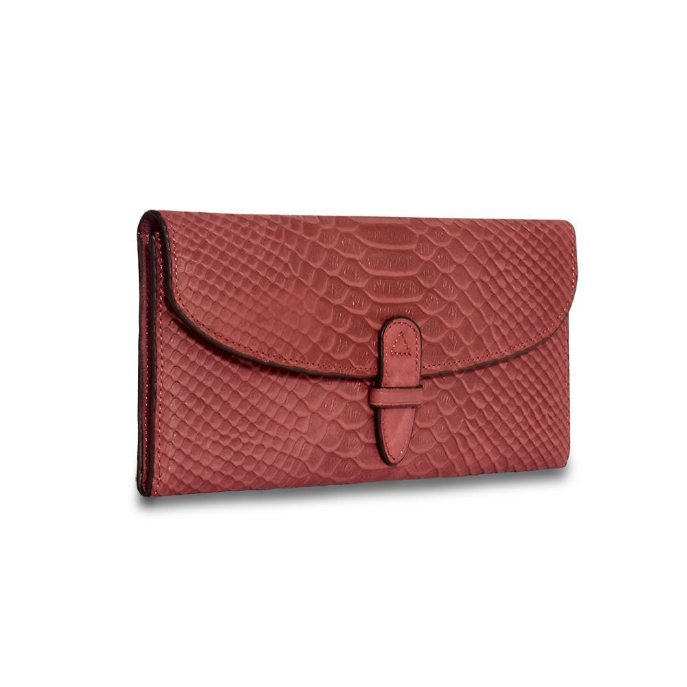 Wealthy Leather Wallet -Red - LARUNVIK