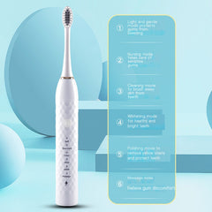 Electric Sonic Toothbrush Set with Multiple Brush Heads