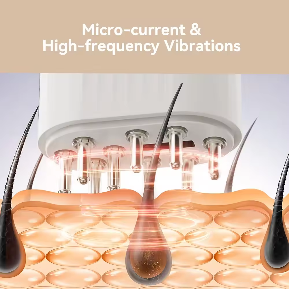 Electric Oil Applicator and Vibration Scalp Massager 2 in 1. - LARUNVIK