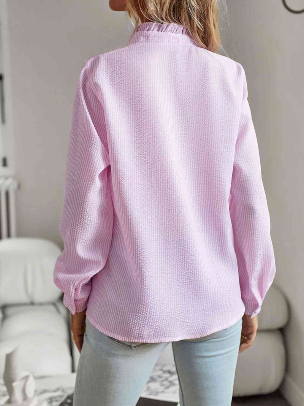 Nat Ruffle Trim Shirt - LARUNVIK