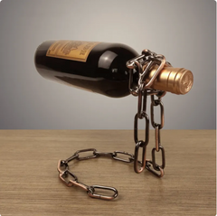 Support à bouteilles de vin suspendu en métal
