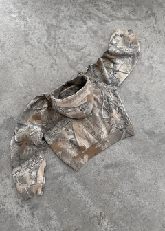 Sweat à capuche rétro camouflage urbain