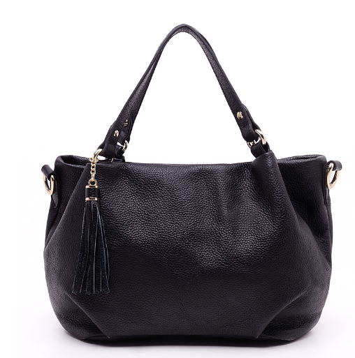 Texas Leather Handbag - Stylish Women's Bucket Bag (One) - LARUNVIK