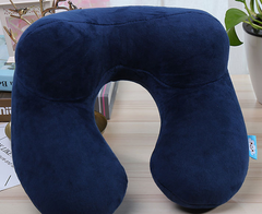 Inflatable U-Shaped Travel Pillow