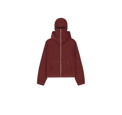 Blouson de baseball zippé à capuche pour homme