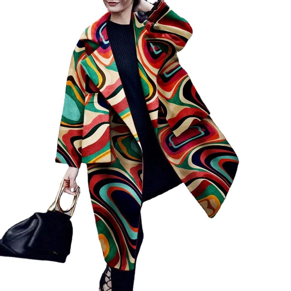 Casual Long Solid Warm Wool Coat - LARUNVIK