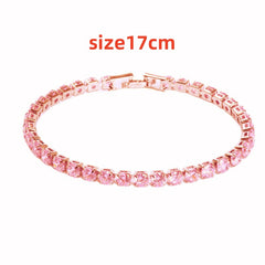 Parure de bracelets de tennis Hip Hop 4.0 Micro Zircon