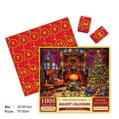 Joyeux puzzle de calendrier de l'Avent en Jigsaw
