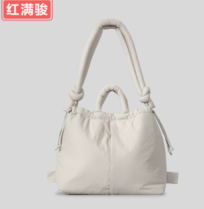 Unique Puffer Handbag and Drawstring Backpack (One Piece) - LARUNVIK