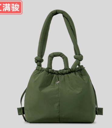 Unique Puffer Handbag and Drawstring Backpack (One Piece) - LARUNVIK
