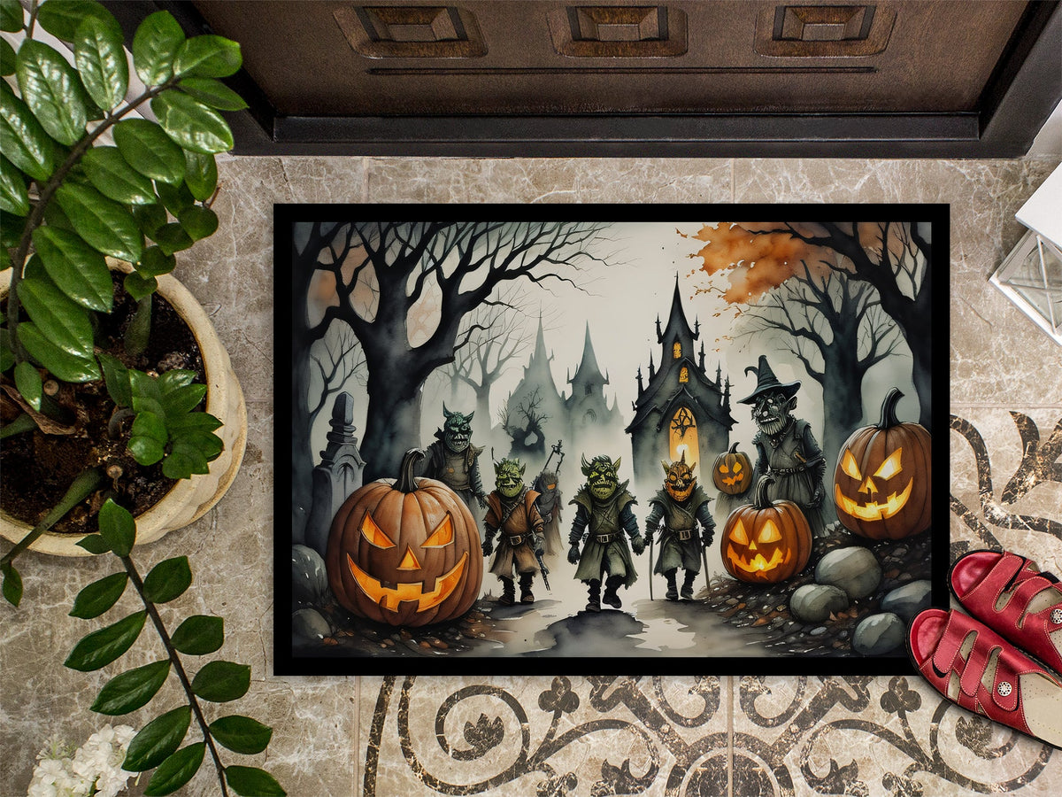Ghoulish Gateway Halloween Mat - LARUNVIK