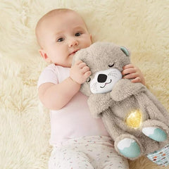 Peluche loutre Sound Machine Soothe 'n Snuggle avec lumières, sons et mouvements de respiration rythmiques pour bébé