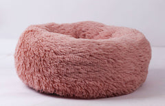 Lit rond en peluche pour petits chiens et chiots