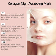 Masque exfoliant hydratant au collagène