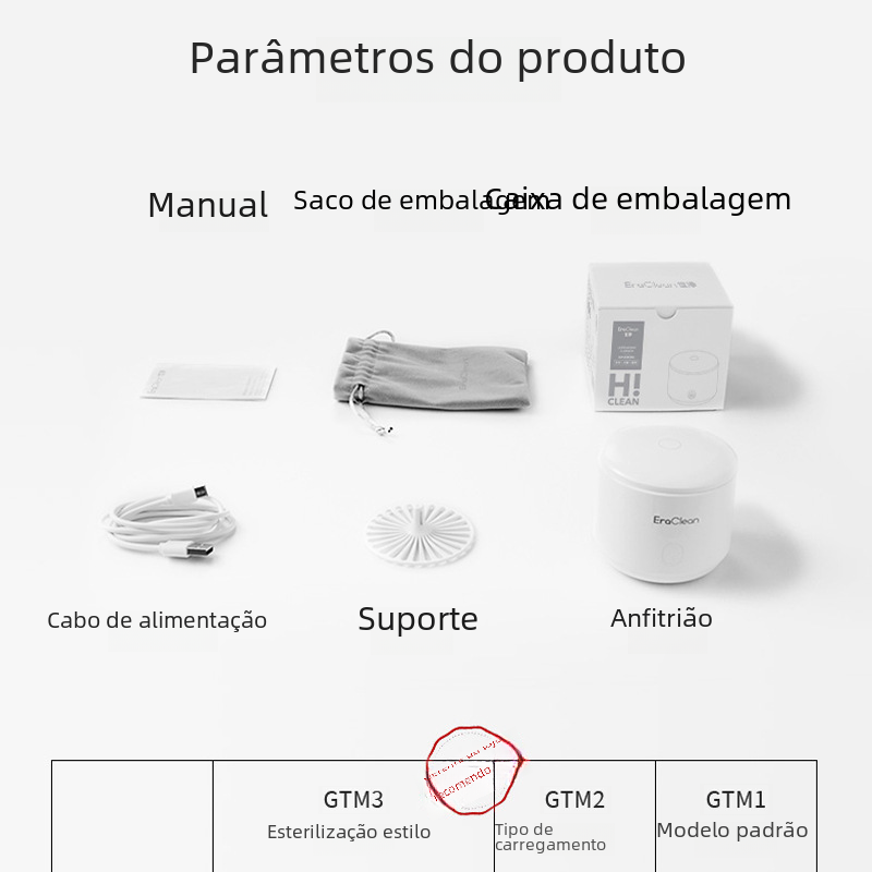 EraClean Ultrasonic Cleaner for Invisible Aligners and Dentures - LARUNVIK