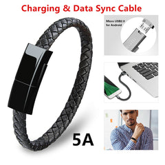 Bracelet Câble de Recharge USB Micro