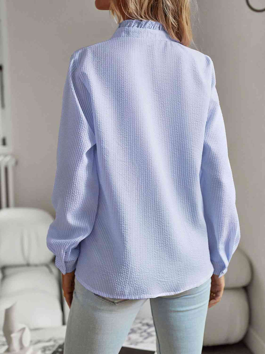 Nat Ruffle Trim Shirt - LARUNVIK