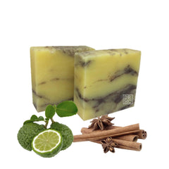 DR.HC All-Natural Skincare Face Soap - Bergamot Bliss (110g, 3.8oz.) (Anti-acne, Skin brightening, Oil balancing, Anti-aging...)